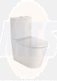 Roca Inspira ROUND  close-coupled WC with dual outlet A342527000