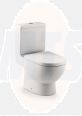 Roca Meridian-N close-coupled WC with dual outlet A342247000