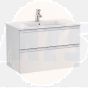 Roca Unik The Gap Compact 2 Drawer 600mm Glossy White A851495806