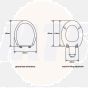 Roper Rhodes Traditional Toilet Seat and Cover with Fittings in  Mahogany 8081MSC