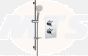 Round Shower Pack 1 - Circa Twin Single Outlet & Riser Kit