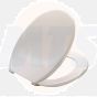 Rounded Standard toilet seat with Polygiene and Stainless Steel hinge 