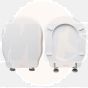 Royal Althea Toilet Seat  Wood Coated Resin Polyester White 