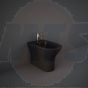 RAK Feeling Btw Bidet In Matt Black RST14504A Bathroomsuites