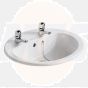 A/Shks S248801 Orbit 55cm 2TH Countertop Basin