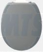 Contour 21 standard toilet seat and cover - bottom fixing hinges - Grey S4058LJ
