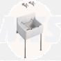 A/Shks S591501 Birch 46cm Cleaners Sink + Grating