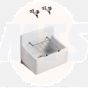 A/Shks S592001 Birch 51cm Cleaners Sink + Grating