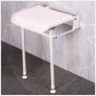 SHW SEAT WHITE FOLDING & LEGS