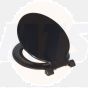 Celmac Calypso dual position plastic toilet seat and cover Black SCA21BL