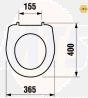 Jika Lyra Plus Toilet Seat And Cover with Hinges White H8933830000001 8.9338.3.000.00001