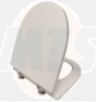 Simas Luna Toilet Seat & Cover Polyester Resin S417P01/E - White- NOT ORIGINAL