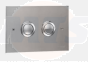 Flush Plate button Evolut Cubik Tropea3 VS0871735 gloss INOX VALSIR 8023857191785