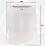 GALA G5126001 GALA 2000 White Seat Cover MTSJ150