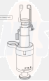 Mepa 590705 Flush Valve for cistern A21