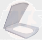 New Economical Modern Slow-Close Square PP Plastic Toilet Seat Cover Lid - H595 / 3922200000