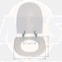 SELLES TOILET  SEAT AND COVER MARLY 1 WHITE MA401