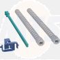 Wisa Flush Plate mounting Pins / Push Sticks 8050390106 / 8711778111042 / Set of fixation pins and control pins for Quadro FI panels (blue lock)