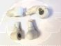 Set of straps (screw-in), white for Toilet Seats A9153000