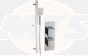 Square Shower Pack 8 - Rhomba Slim Plate Single Outlet & Riser Kit