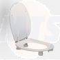 Standard toilet seat incl. hinge in stainless steel 896
