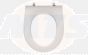Standard toilet seat without cover