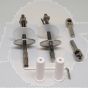 Ideal Standard Spares KIT INOX HINGES FOR ALA INTEGRATED SEAT T2956BJ 407925  T6502