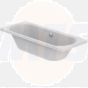 Tesi Double Ended Bath 170 x 70 White No Tap Holes Idealform Plus+