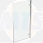 Ideal Standard  IS i.life 815 Hinged Angle Bathscreen Right Hand with Idealclean clear glass - bright silver finish  T4884EO