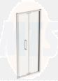 Ideal Standard  IS i.life 900 Infold Door  with Idealclean clear glass - bright silver finish  T4928EO