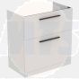 Ideal Standard  Ideal Standard i.life A 80cm floor standing vanity unit with 2 drawers (separate handles required), greige matt  T5274NH