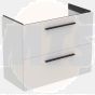 Ideal Standard  Ideal Standard i.life S 80cm compact wall hung vanity unit with 2 drawers (separate handles required), matt white  T5295DU