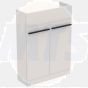 Ideal Standard  Ideal Standard i.life S 60cm compact semi countertop washbasin unit with 2 doors (separate handles required), matt white  T5298DU