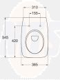 Ideal Standard Cantica Toilet seat and cover T629801