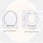 Tavistock Premier Mahogany Toilet Seat and cover with Chrome Fittings