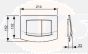 TECE 9.240.226 - CHROME PLATE FOR BUILT-IN BOILER