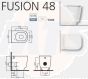 Toilet seat HATRIA FUSION 48 YXB301 Soft Close 