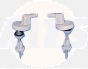 Toilet seat hinges Kolo IDOL 8014