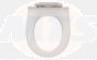 Toilet seat without cover with soft close with hinge Polygiene, Seat selection by measurement, OR  Find the right toilet seat using measurements