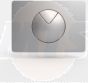 TWO-PART CISTERN BUTTON FOR WC 995 N SERIES SMALL S 702 SANIT 1670281 0000 SHINY CHROME
