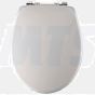 Twyford Avalon Toilet seat and cover With stainless steel top fix hinges White AV7865WH