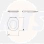 Twyford Seat & Cover Bar Hinge Top Fix for AV7875 / 243.903.00.1