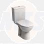 Twyford E100 Toilet Seat & Cover Metal Top Fix Hinge