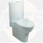 Twyford Flow Toilet seat with Chrome Seat Hinges Standard Close FW7865WH