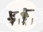 Twyford / Keramag Hinge Set Felino toilet Seat Hinges 598129 - MTSa110b