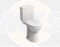 Twyford Toilet Seat E100 ROUND TOILET SEAT AND COVER TOP FIX HINGE, SOFT CLOSING MECHANISM  E17857WH
