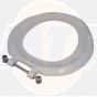 Twyford Toilet Seat Ring, with Bottom Fix stainless steel Hinge ST6881WH