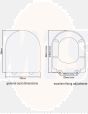 Twyford Wave Entice EN7860WH toilet seat and cover White B96600