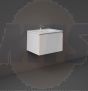 RAK Joy Uno Wh 1 Drawer Vanity 60Cm In Gloss White UNOWH060PWH Bathroomsuites