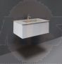 RAK Joy Uno Wh 1 Drawer Vanity 80Cm In Gloss White UNOWH080PWH Bathroomsuites